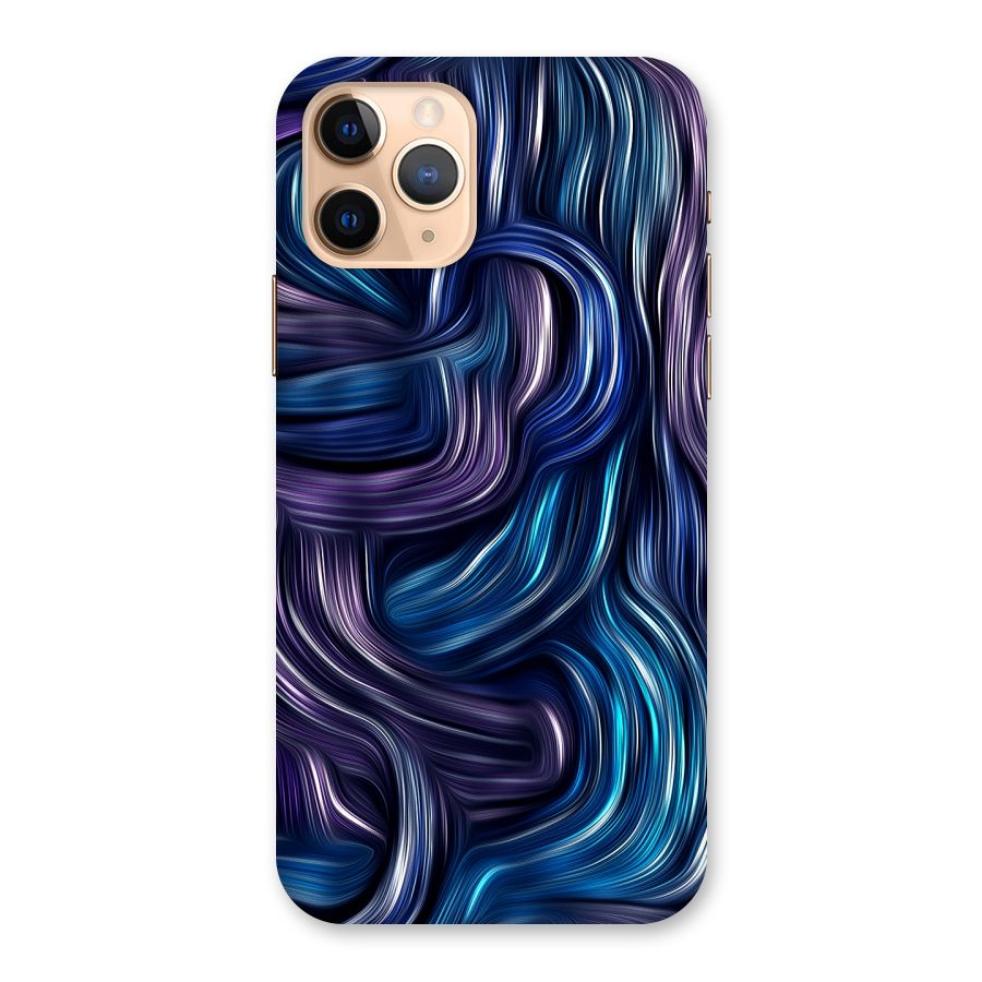 Blue and Purple Oil Paint Back Case for iPhone 11 Pro