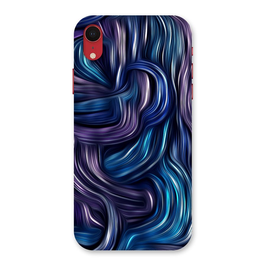 Blue and Purple Oil Paint Back Case for iPhone XR