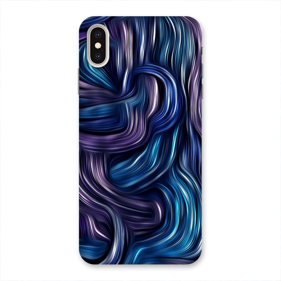 Blue and Purple Oil Paint Back Case for iPhone XS Max