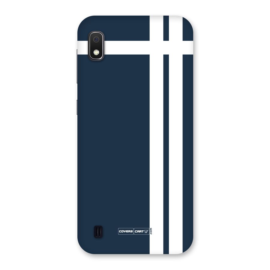Blue and White Back Case for Galaxy A10