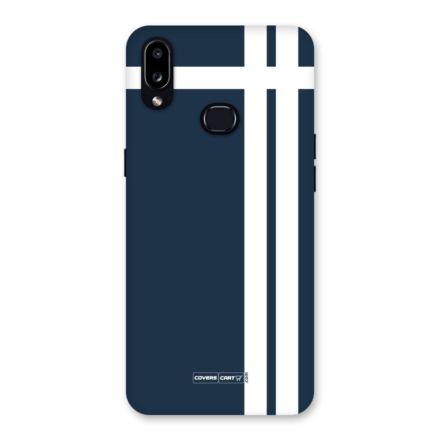 Blue and White Back Case for Galaxy A10s