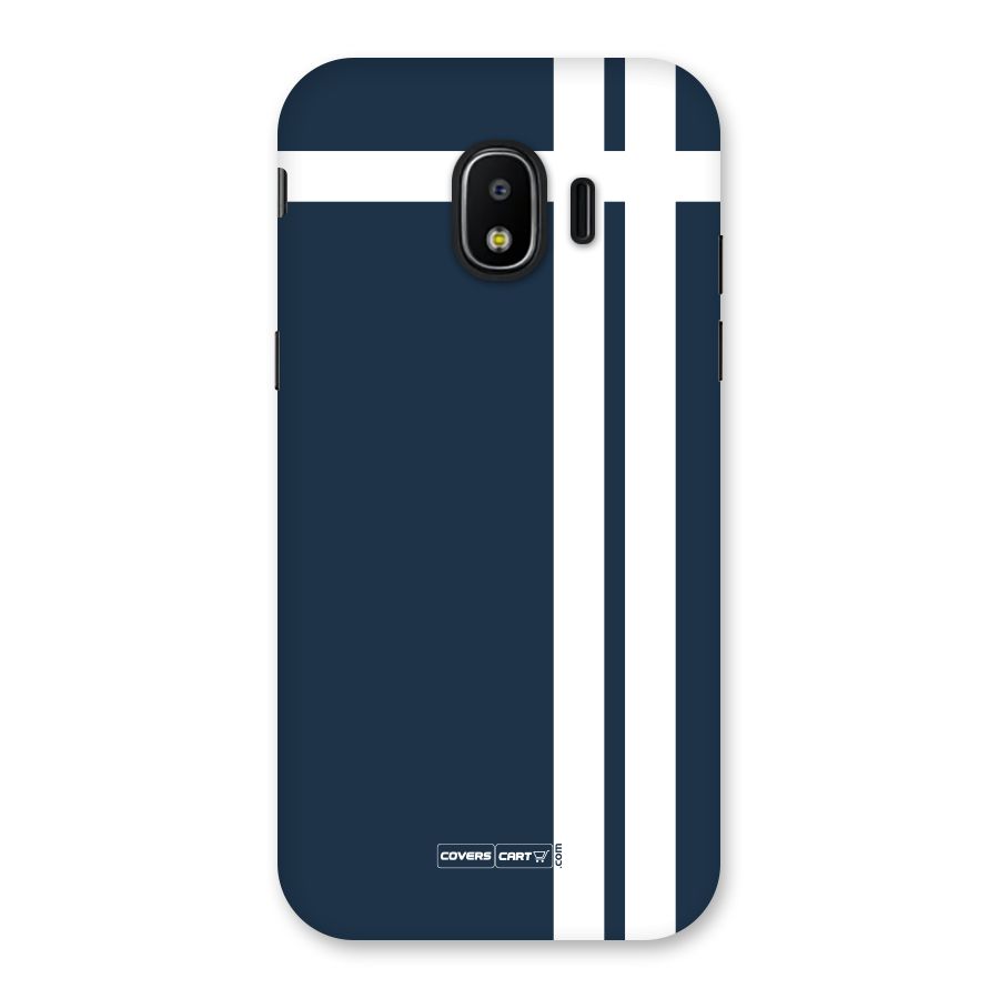 Blue and White Back Case for Galaxy J2 Pro 2018