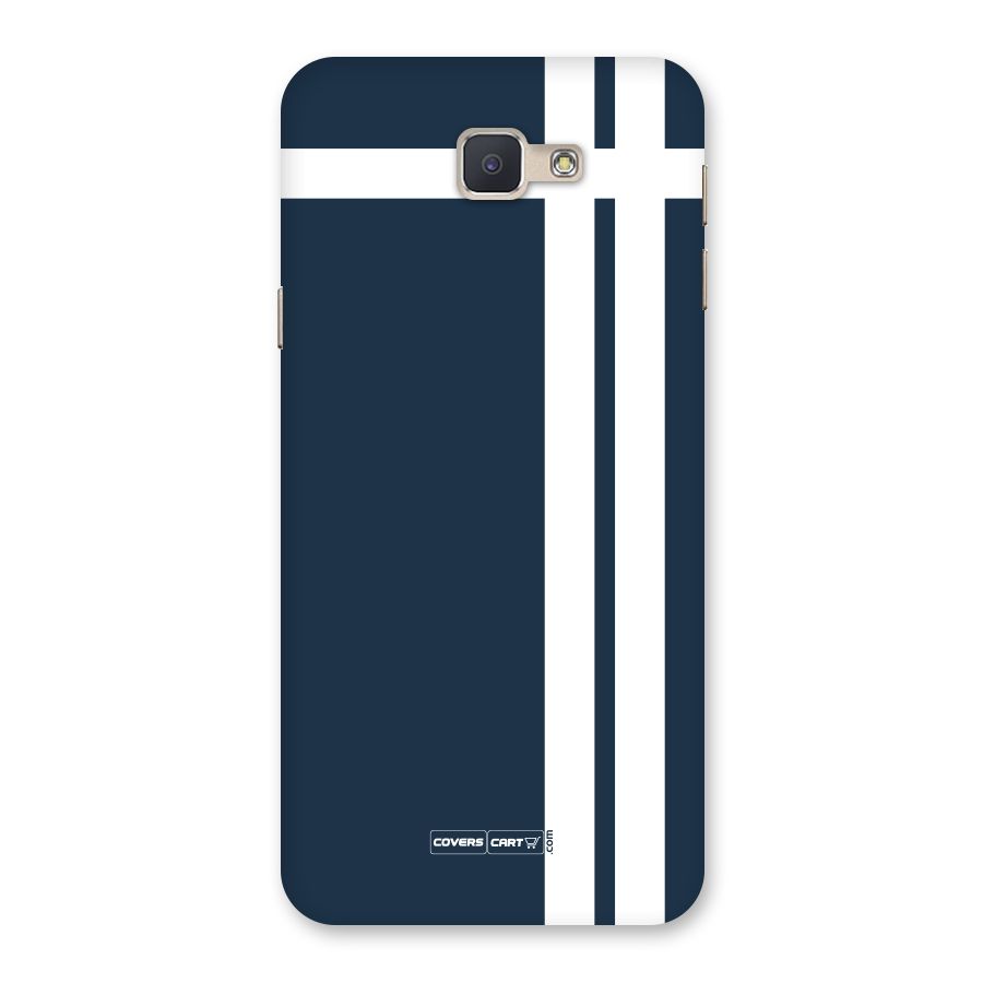 Blue and White Back Case for Galaxy J5 Prime
