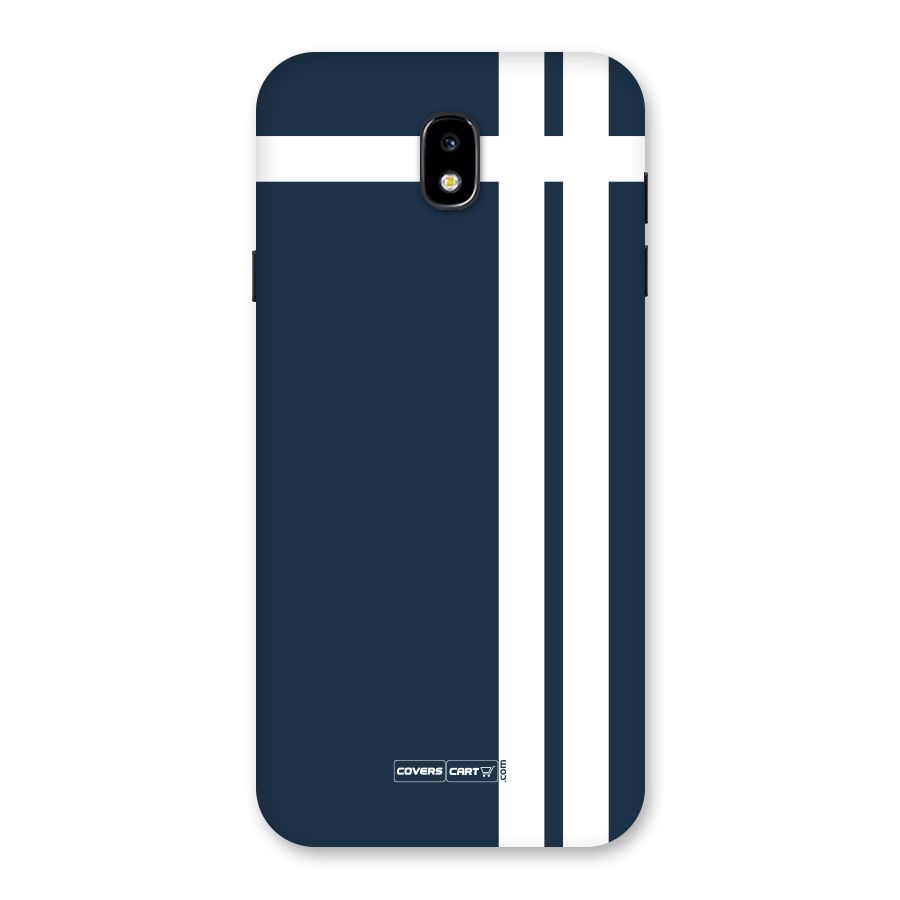 Blue and White Back Case for Galaxy J7 Pro
