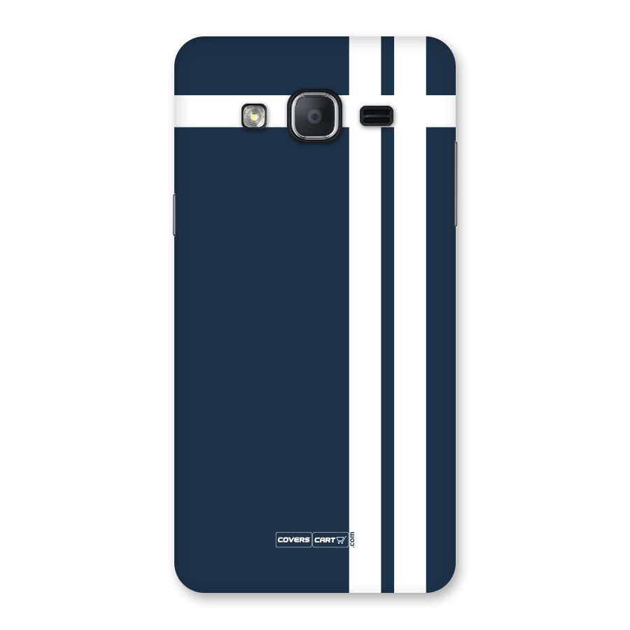 Blue and White Back Case for Galaxy On7 2015