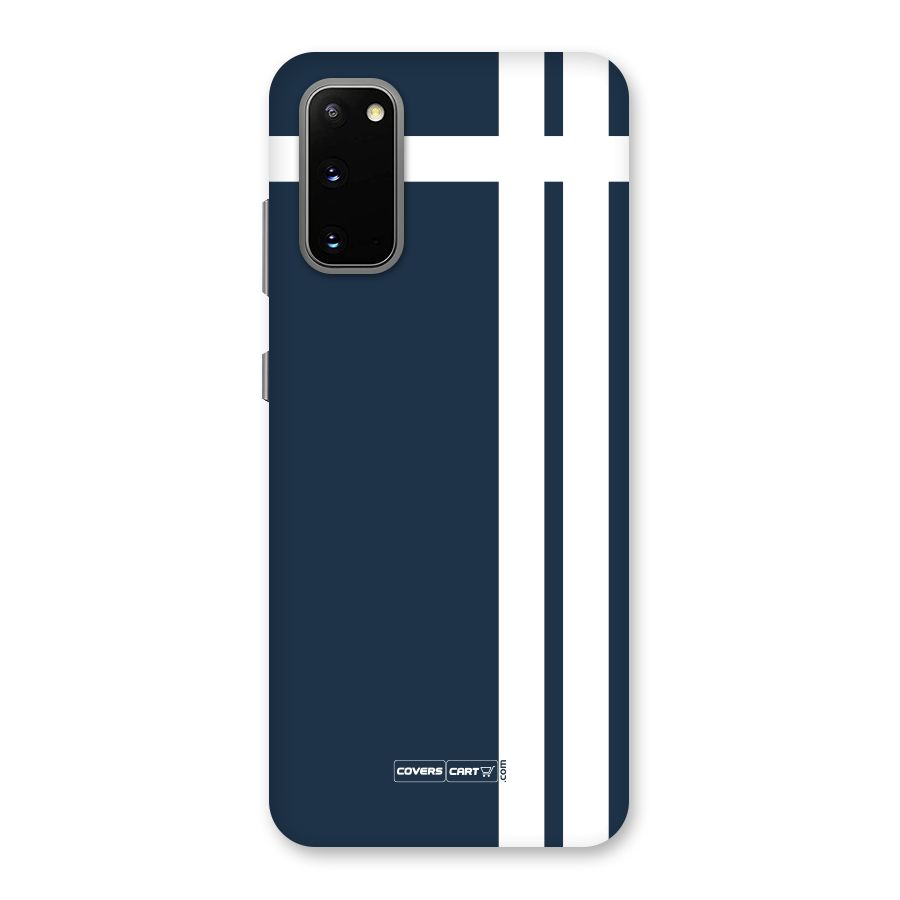 Blue and White Back Case for Galaxy S20
