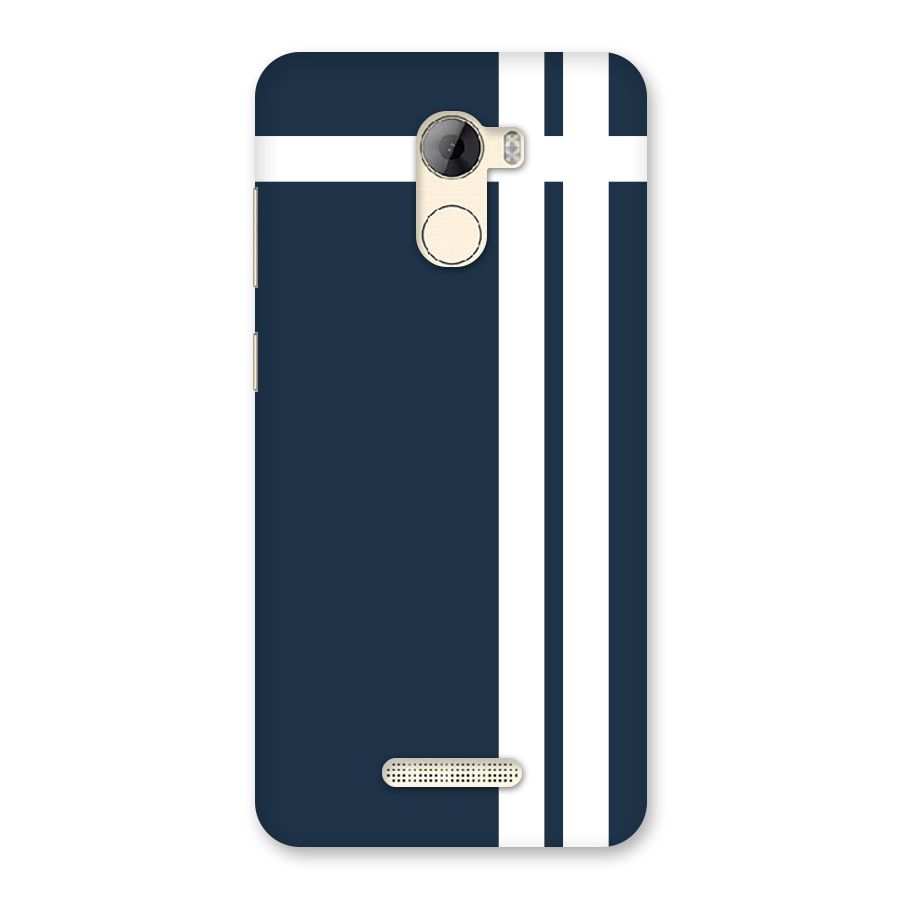 Blue and White Back Case for Gionee A1 LIte