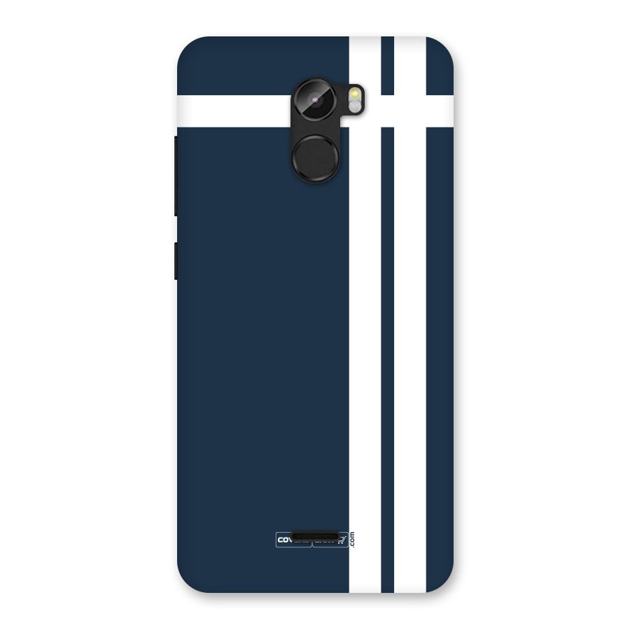 Blue and White Back Case for Gionee X1