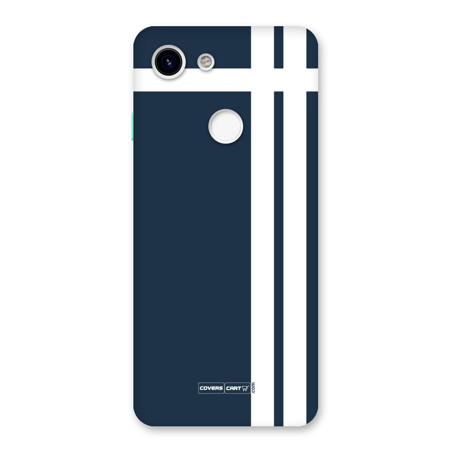 Blue and White Back Case for Google Pixel 3