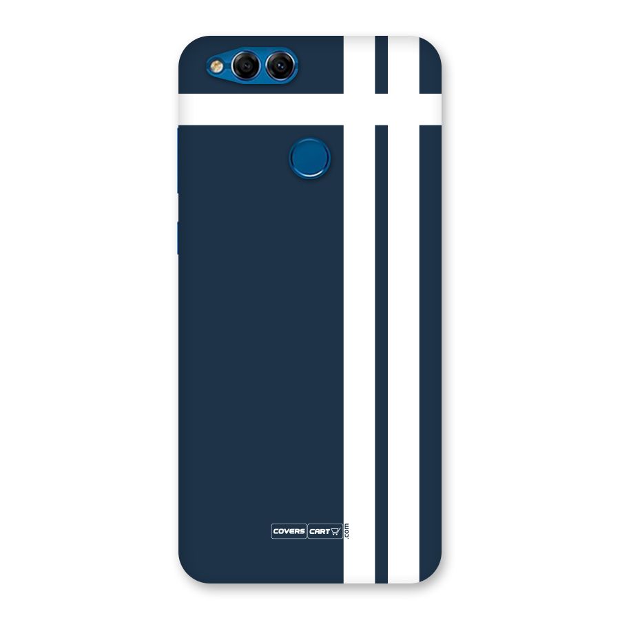 Blue and White Back Case for Honor 7X