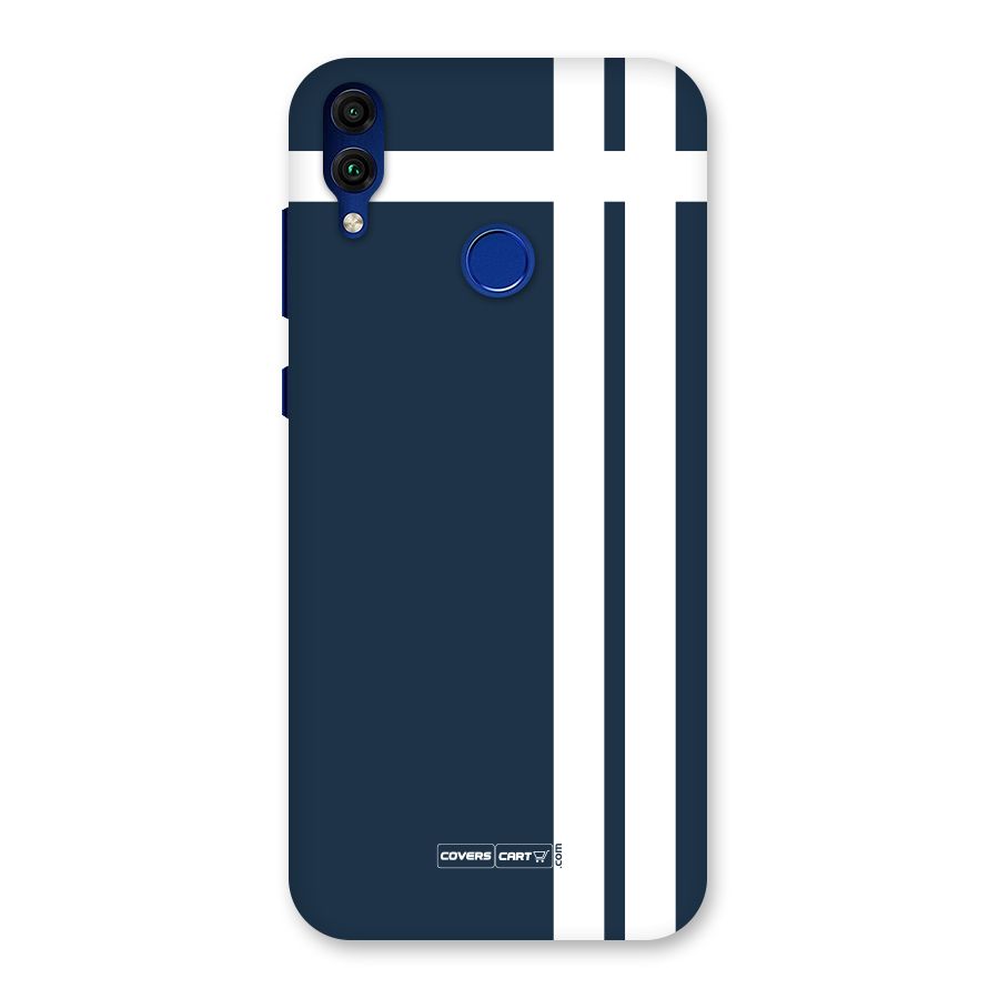 Blue and White Back Case for Honor 8C