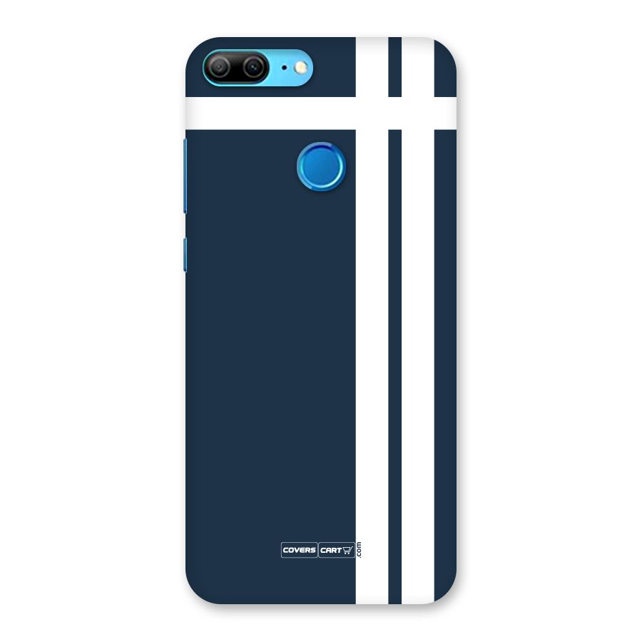 Blue and White Back Case for Honor 9 Lite