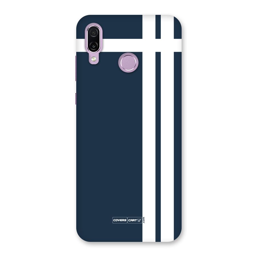 Blue and White Back Case for Honor Play