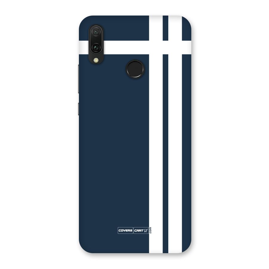 Blue and White Back Case for Huawei Y9 (2019)
