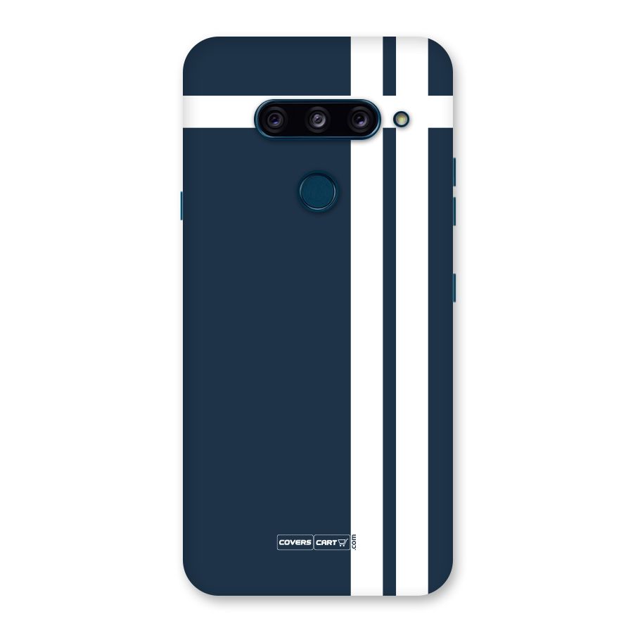 Blue and White Back Case for LG  V40 ThinQ