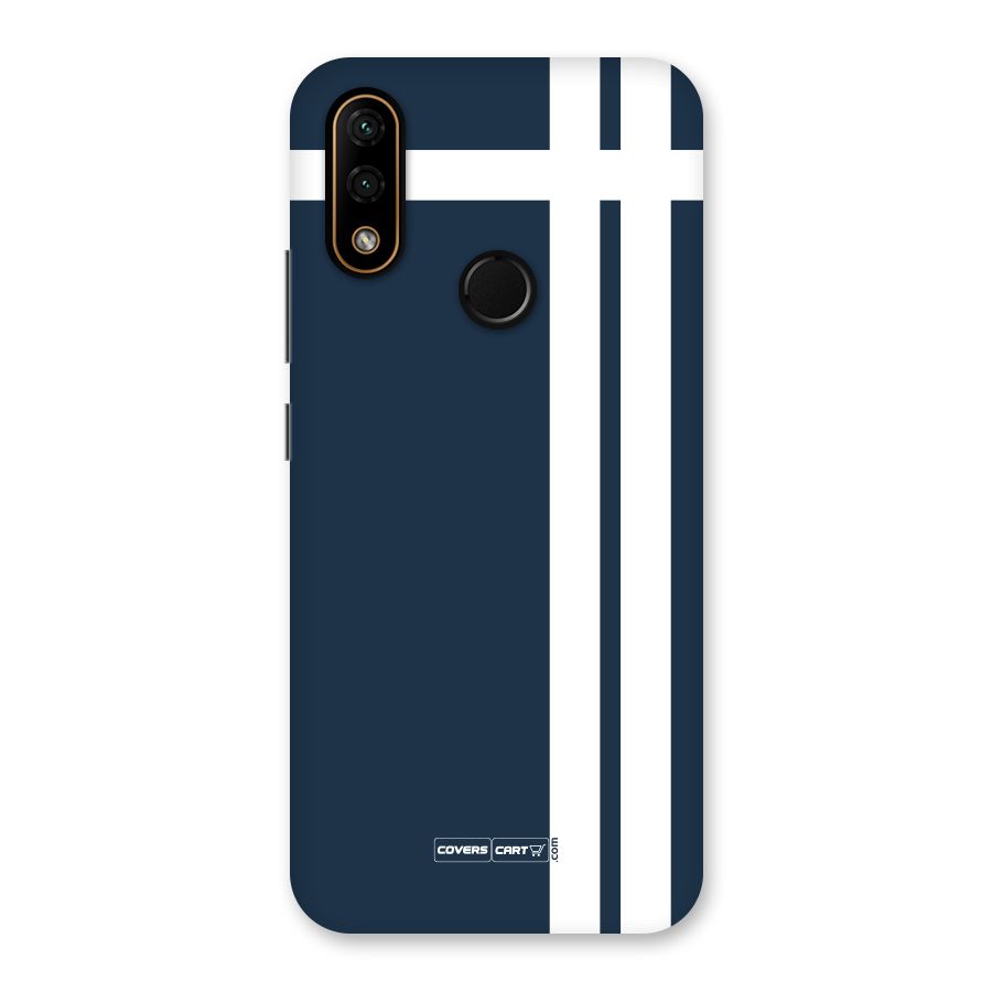 Blue and White Back Case for Lenovo A6 Note