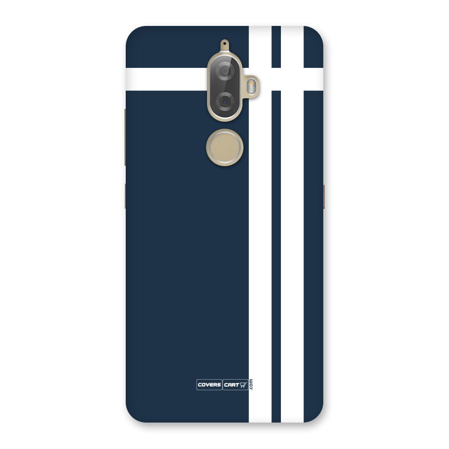 Blue and White Back Case for Lenovo K8 Plus