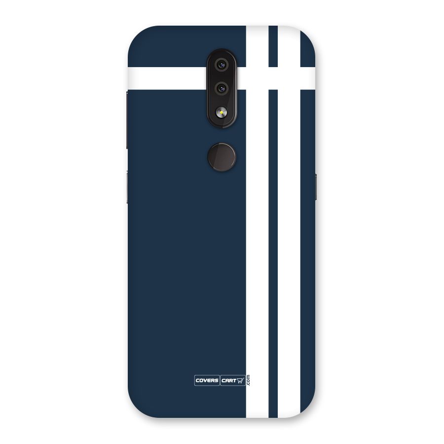 Blue and White Back Case for Nokia 4.2