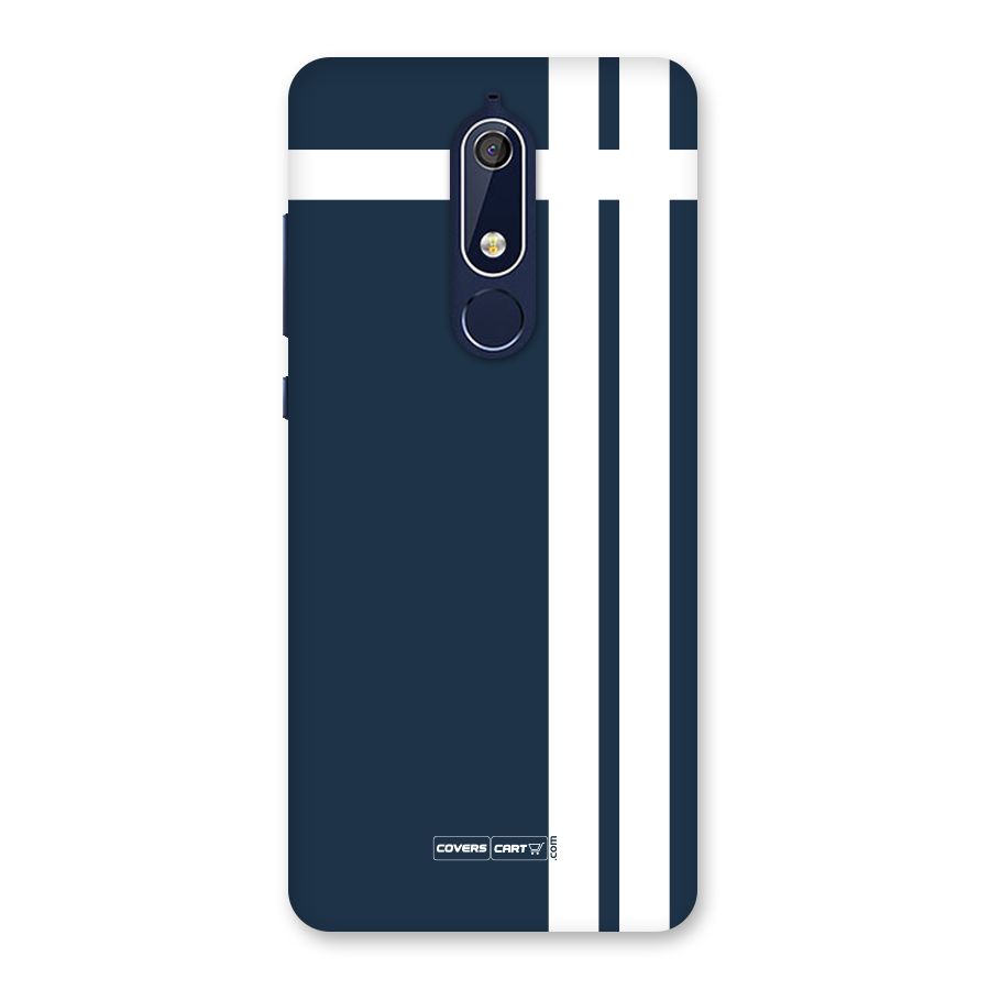 Blue and White Back Case for Nokia 5.1