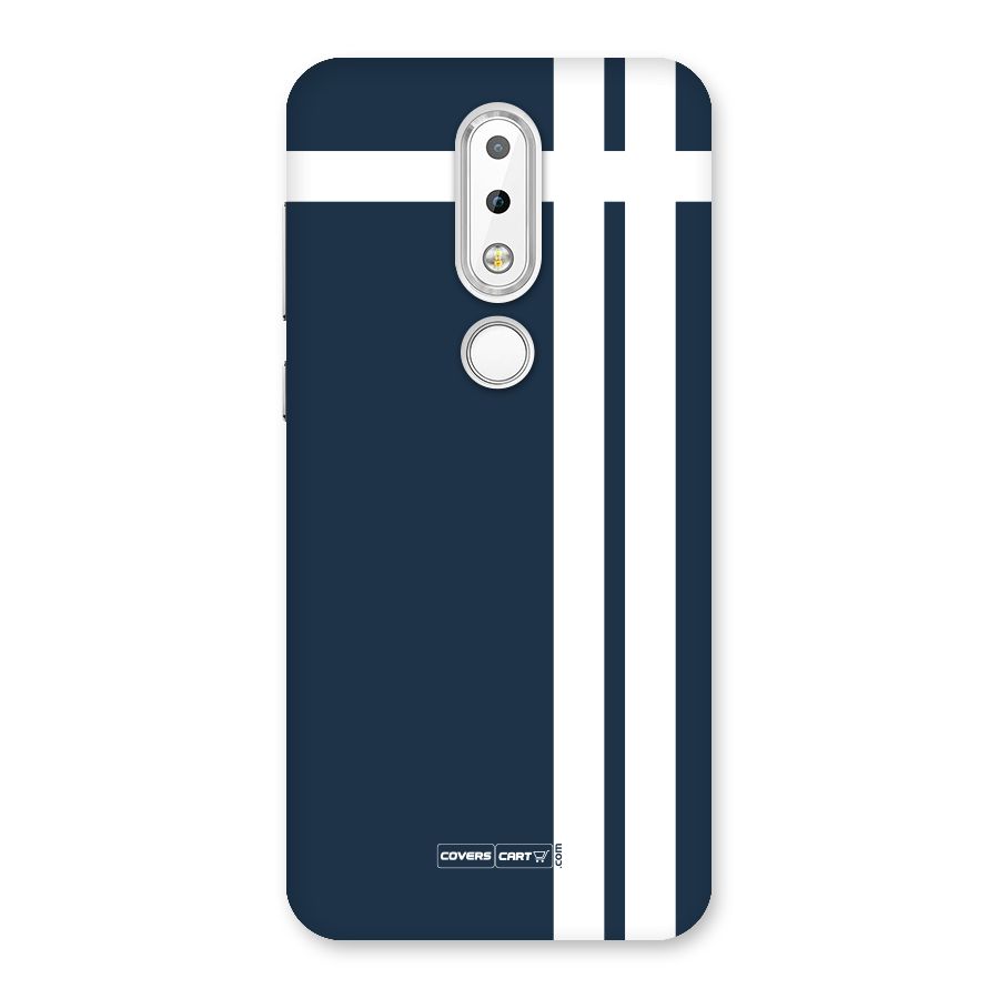 Blue and White Back Case for Nokia 6.1 Plus