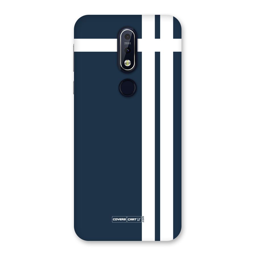 Blue and White Back Case for Nokia 7.1