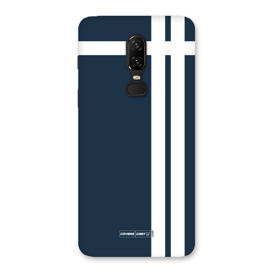 Blue and White Back Case for OnePlus 6