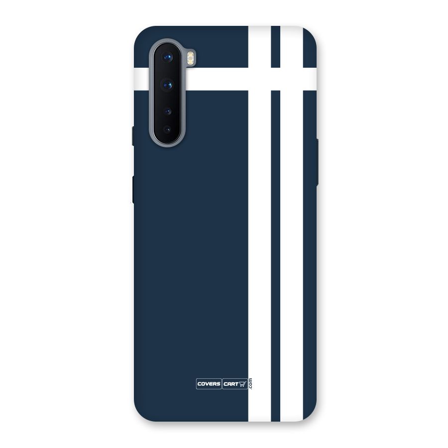 Blue and White Back Case for OnePlus Nord