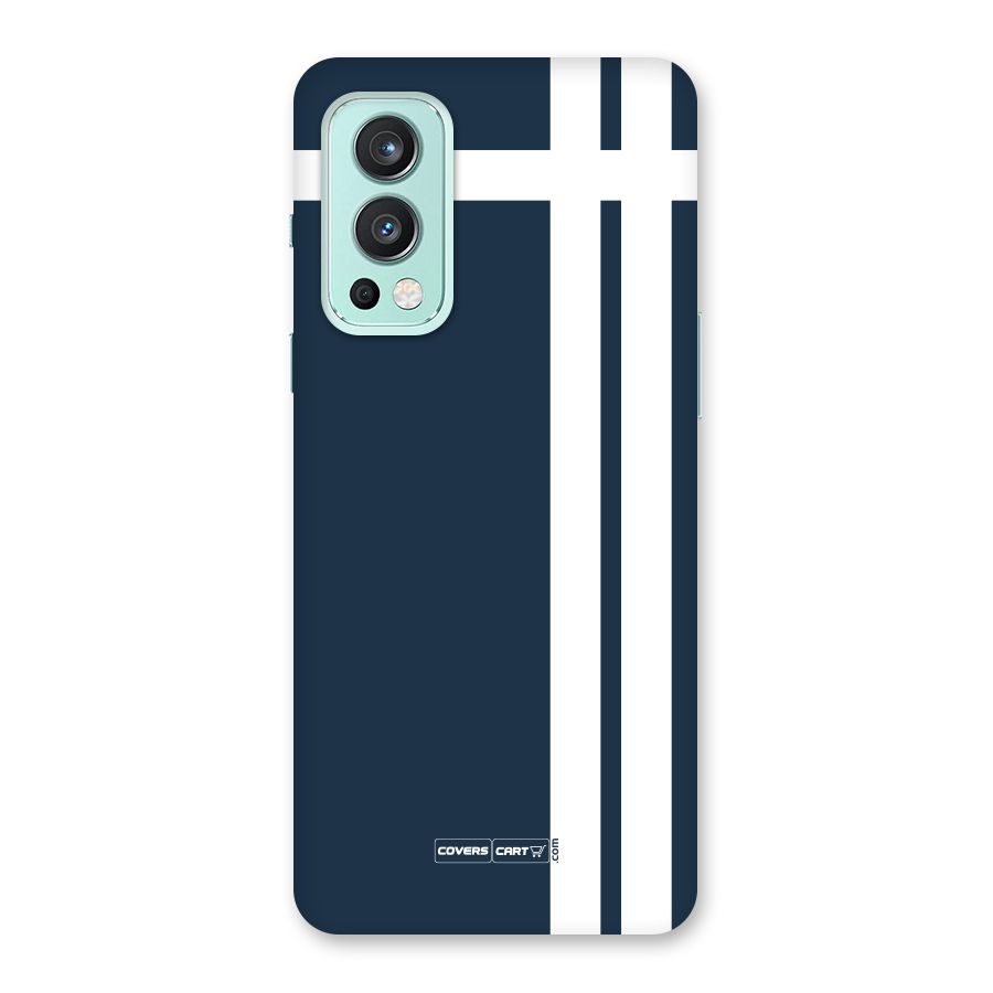 Blue and White Back Case for OnePlus Nord 2 5G