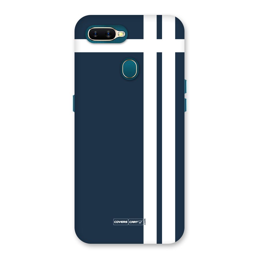 Blue and White Back Case for Oppo A11k