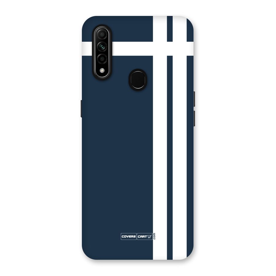 Blue and White Back Case for Oppo A31