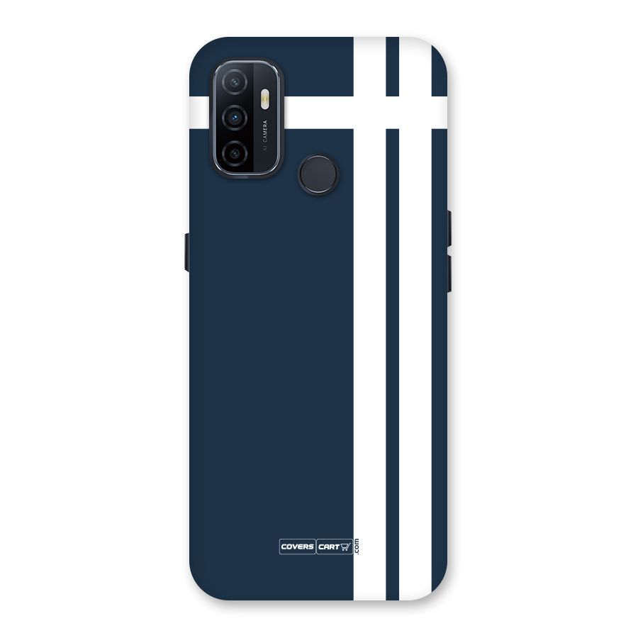 Blue and White Back Case for Oppo A32