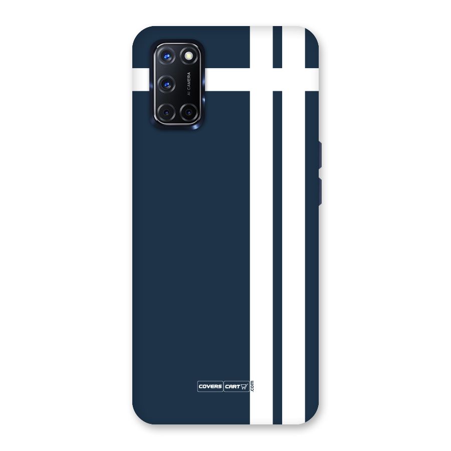 Blue and White Back Case for Oppo A52