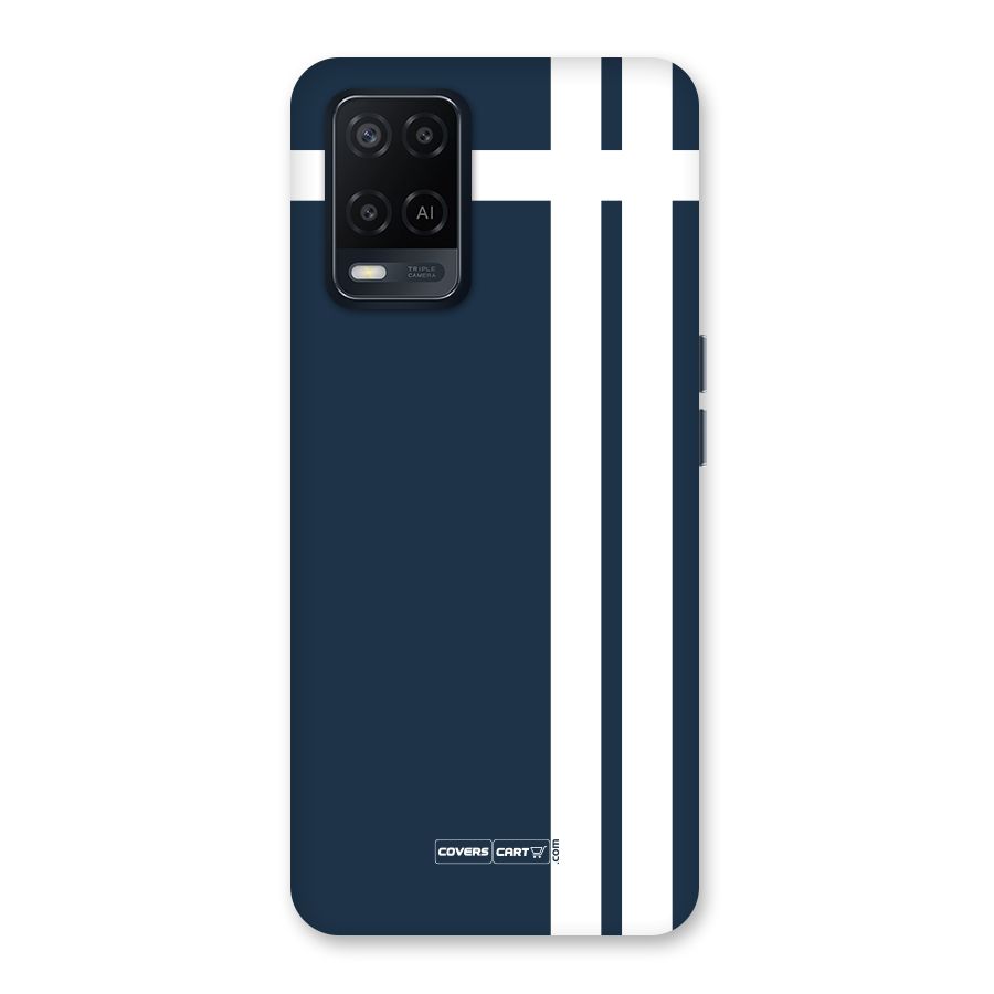 Blue and White Back Case for Oppo A54