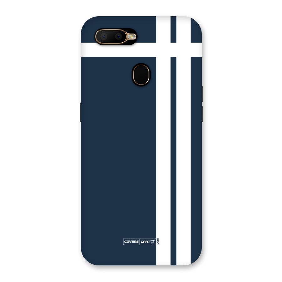 Blue and White Back Case for Oppo A5s