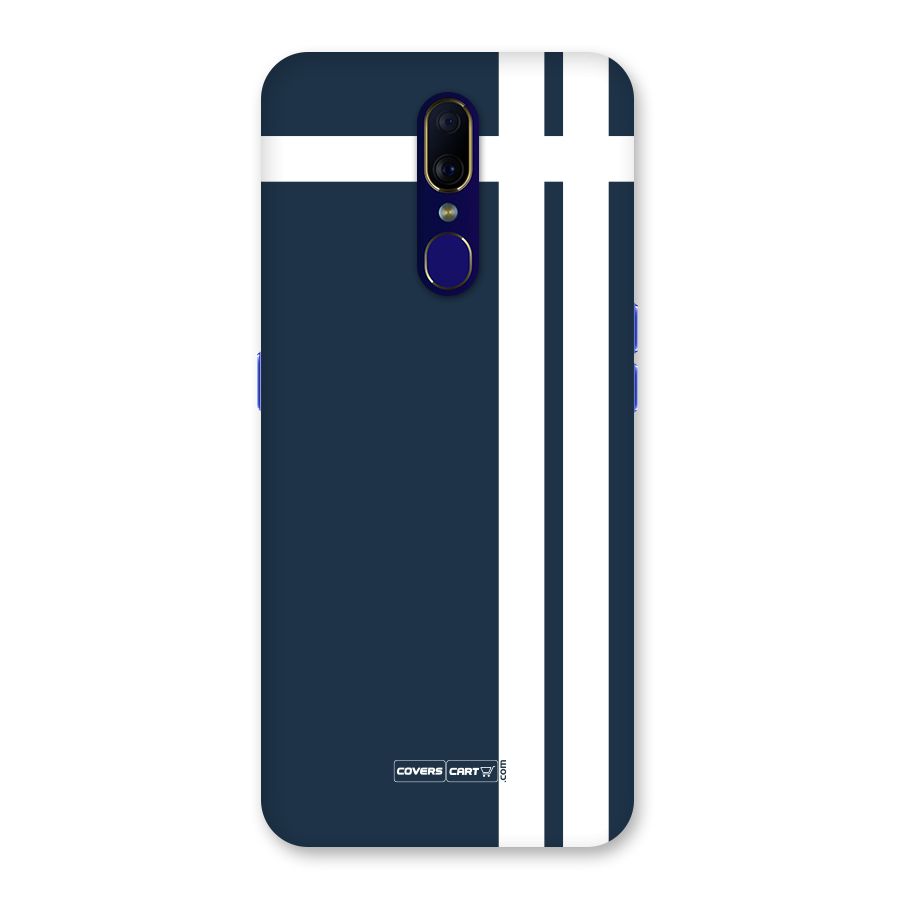 Blue and White Back Case for Oppo A9