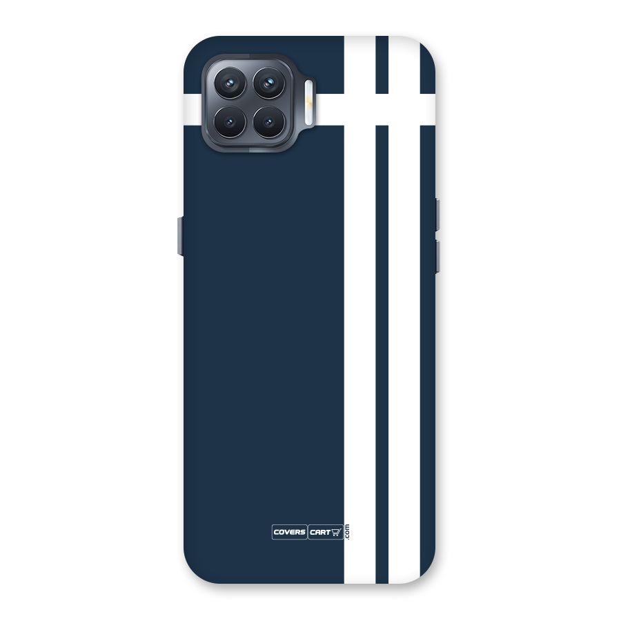 Blue and White Back Case for Oppo F17 Pro