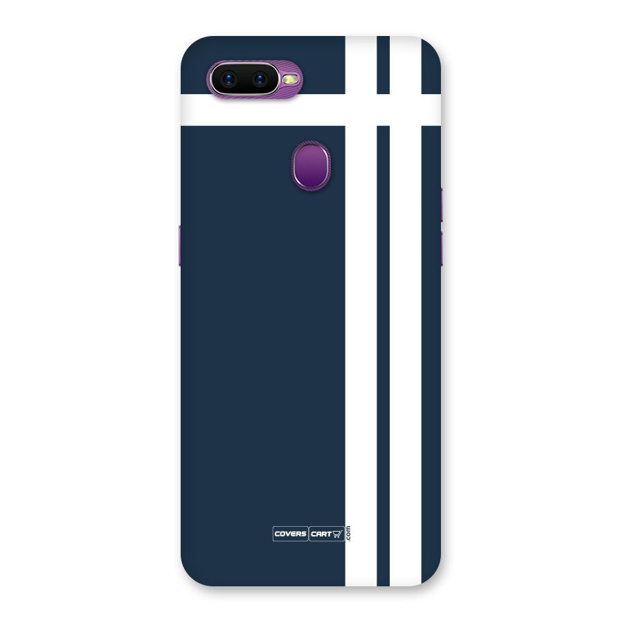 Blue and White Back Case for Oppo F9