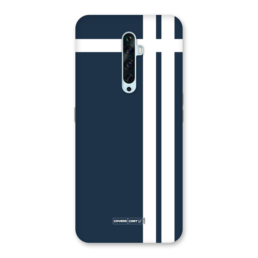 Blue and White Back Case for Oppo Reno2 Z