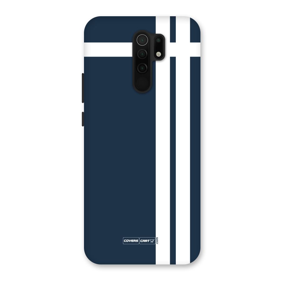Blue and White Back Case for Poco M2
