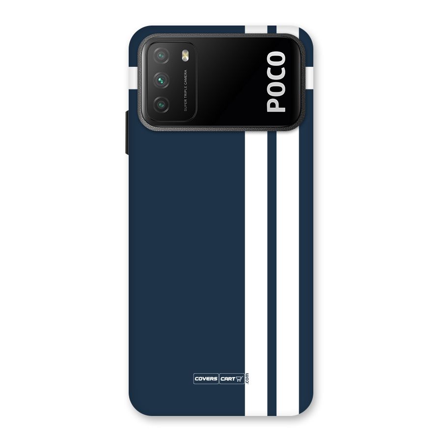 Blue and White Back Case for Poco M3