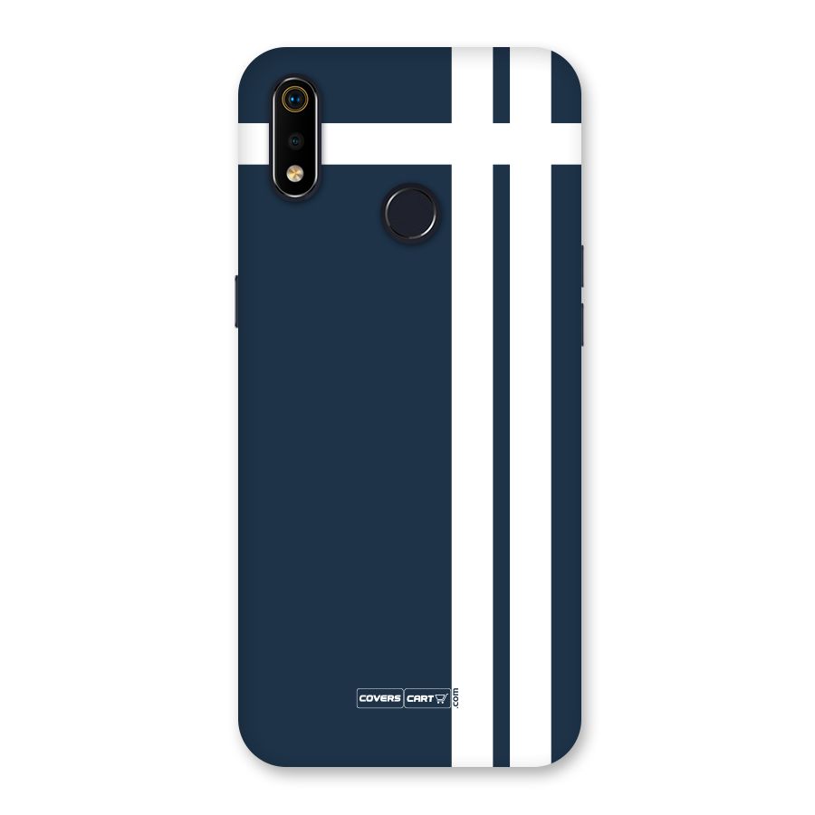 Blue and White Back Case for Realme 3i