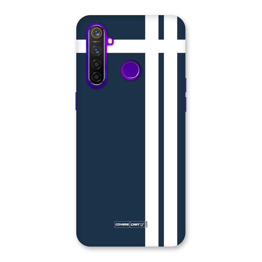 Blue and White Back Case for Realme 5 Pro