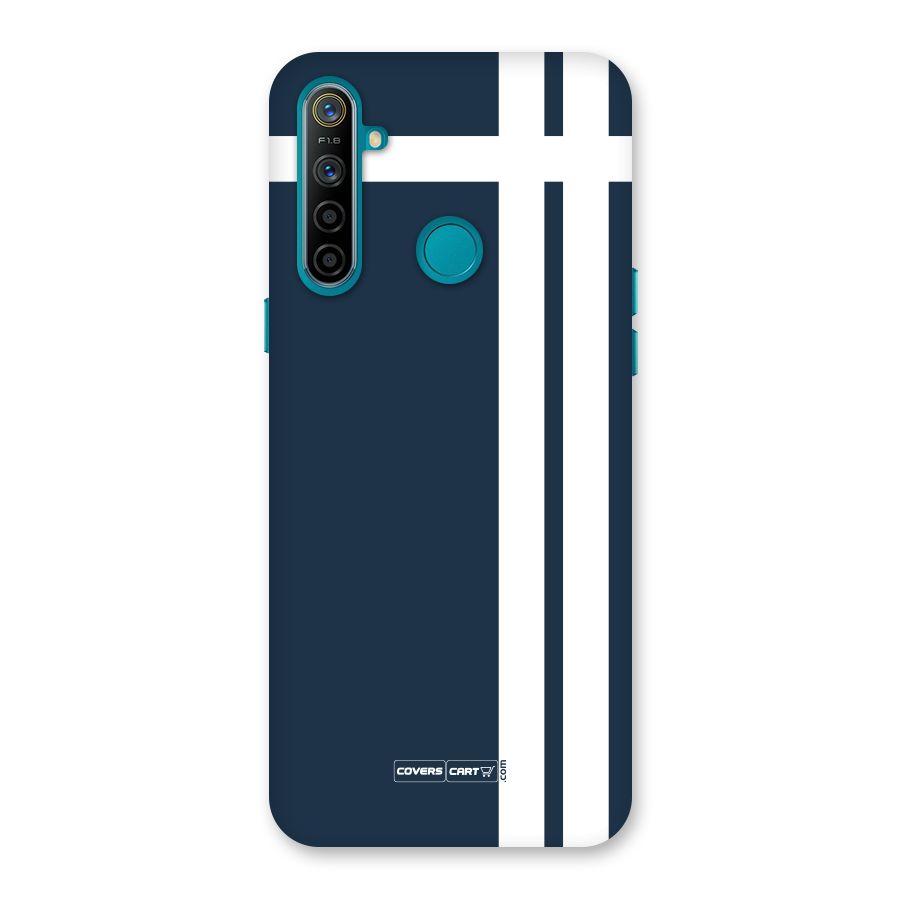 Blue and White Back Case for Realme 5i