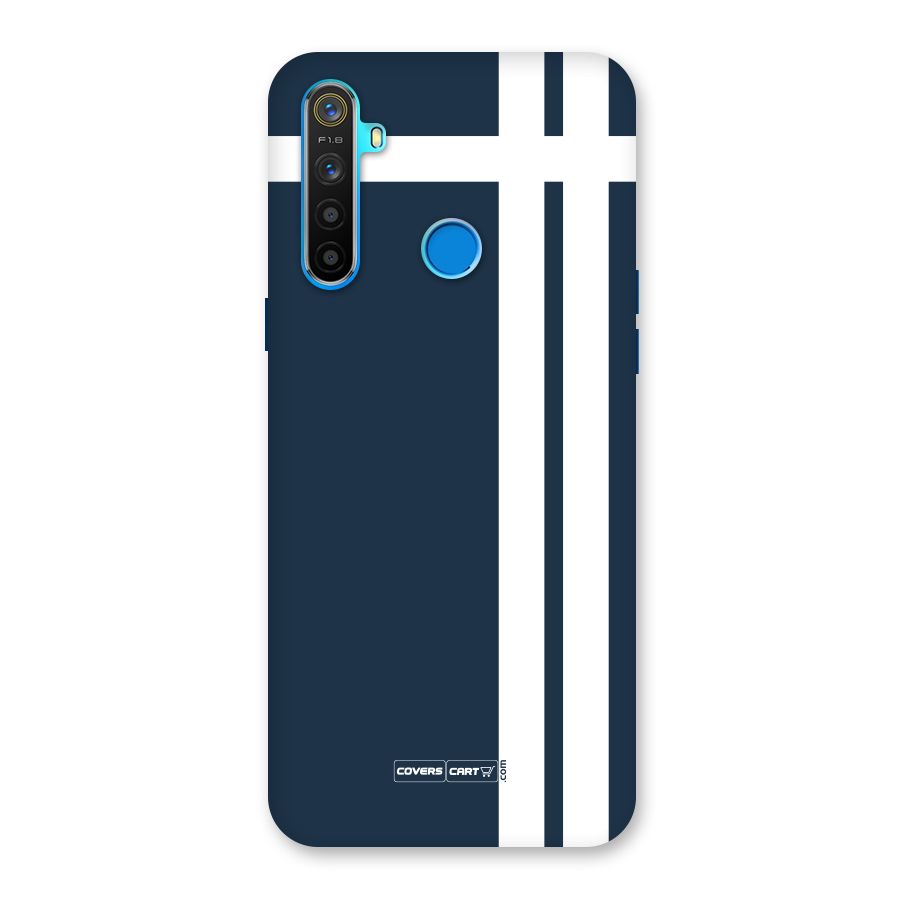Blue and White Back Case for Realme 5s