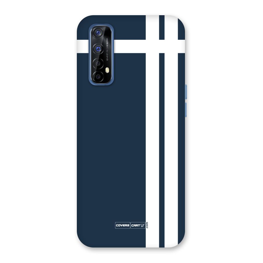 Blue and White Back Case for Realme 7