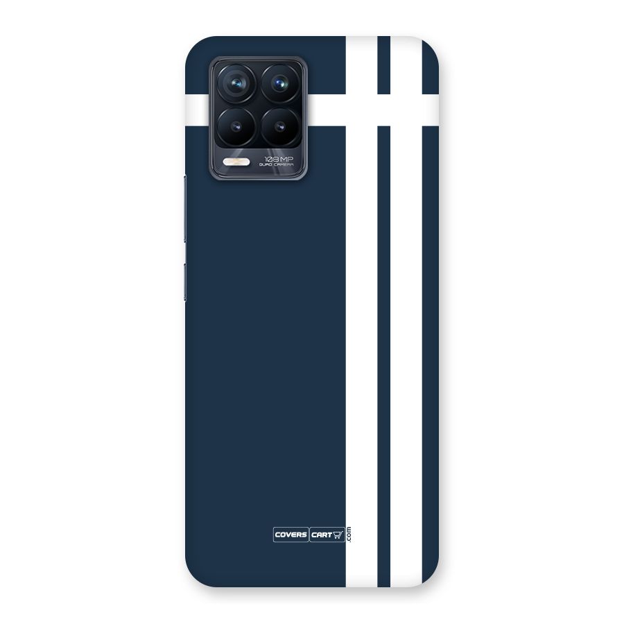 Blue and White Back Case for Realme 8 Pro