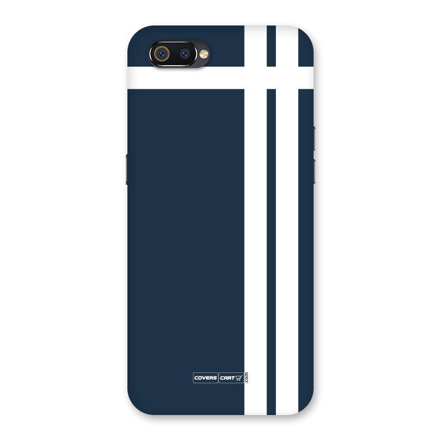 Blue and White Back Case for Realme C2