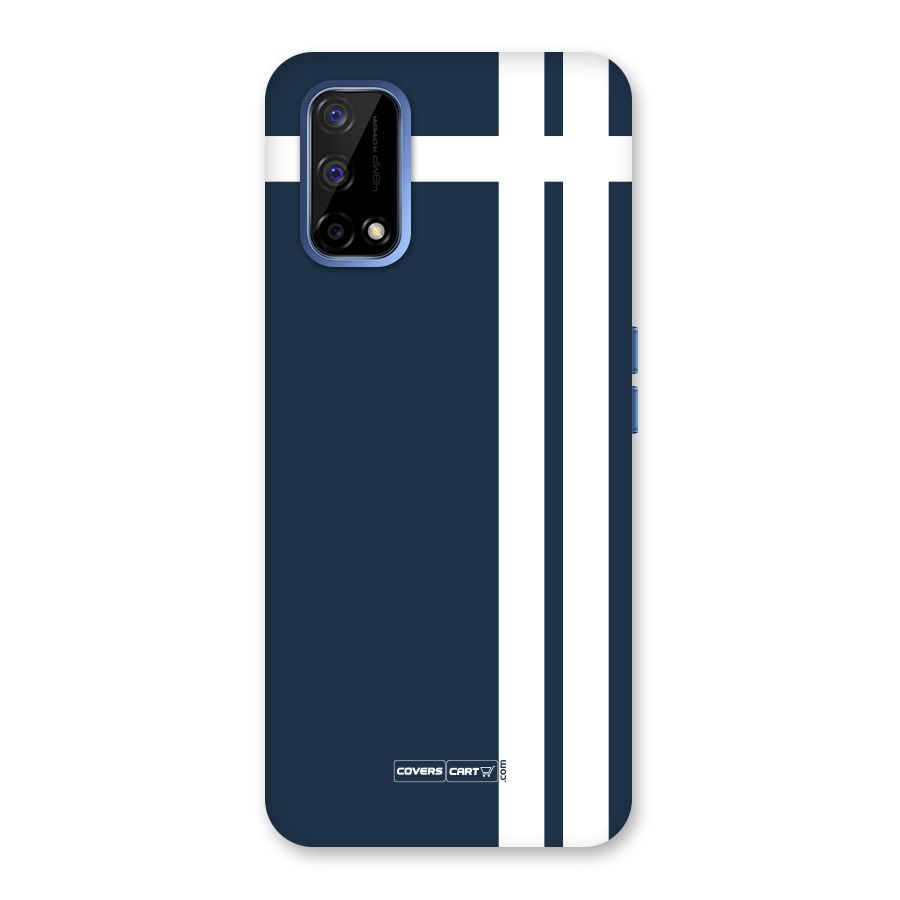 Blue and White Back Case for Realme Narzo 30 Pro