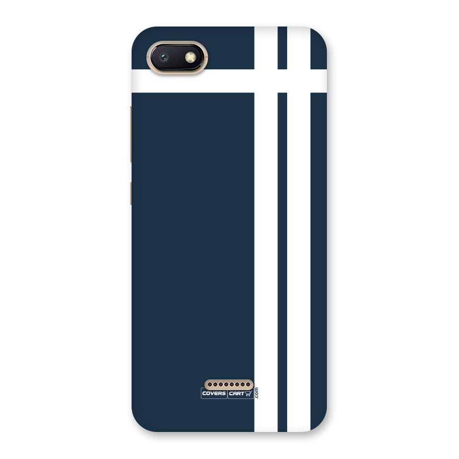 Blue and White Back Case for Redmi 6A
