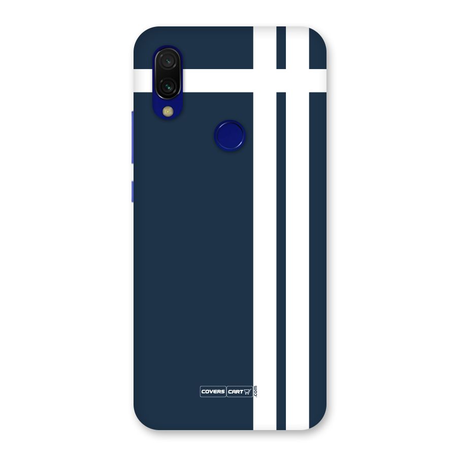 Blue and White Back Case for Redmi 7